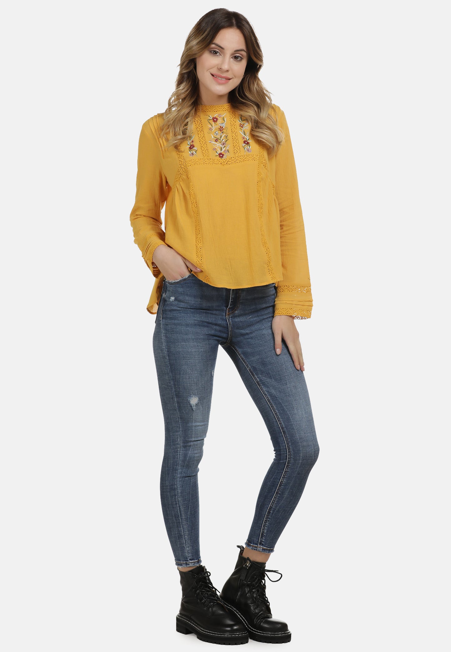 DreiMaster Vintage Damen Bluse