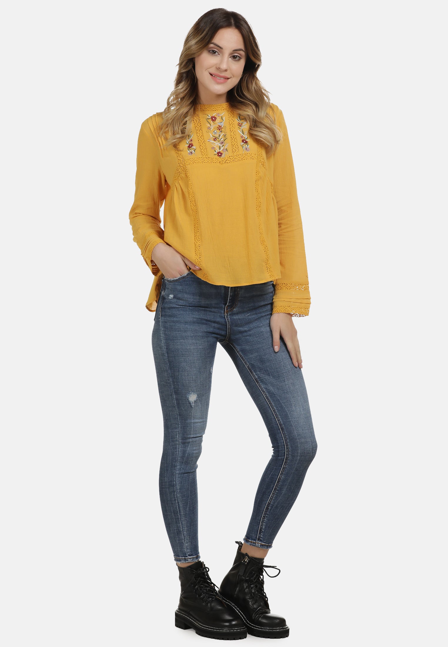 DreiMaster Vintage Damen Bluse