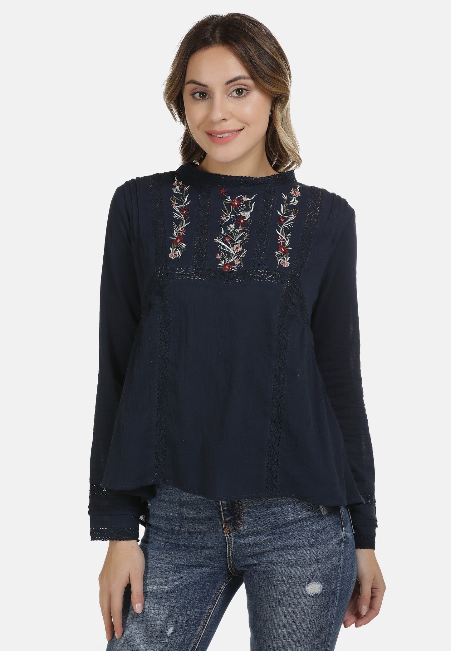 DreiMaster Vintage Damen Bluse