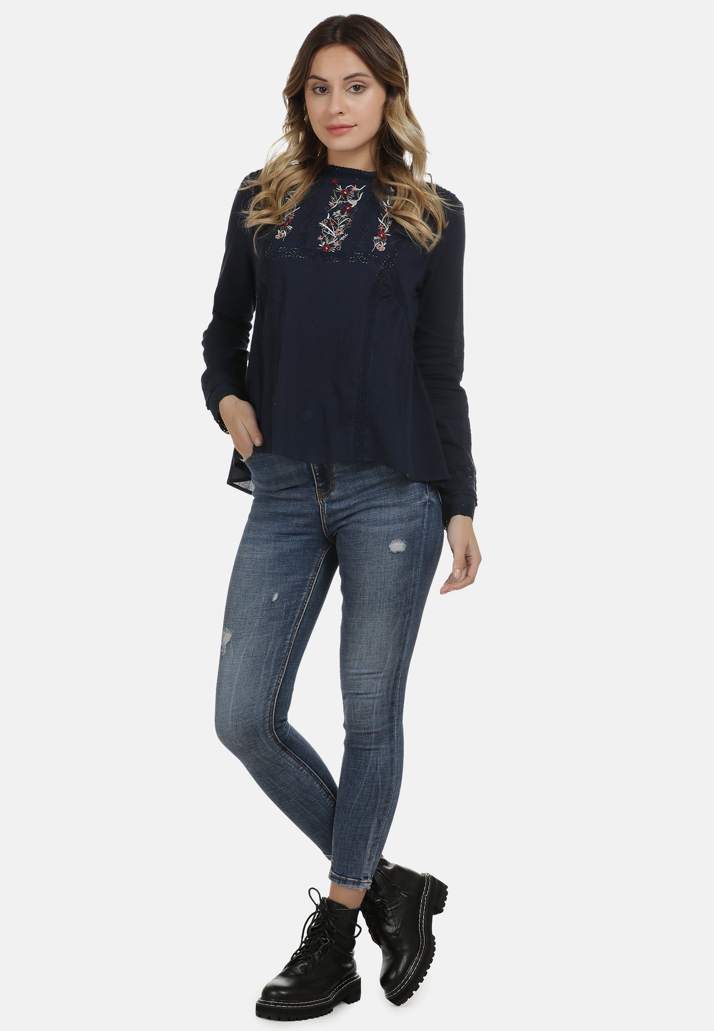 DreiMaster Vintage Damen Bluse