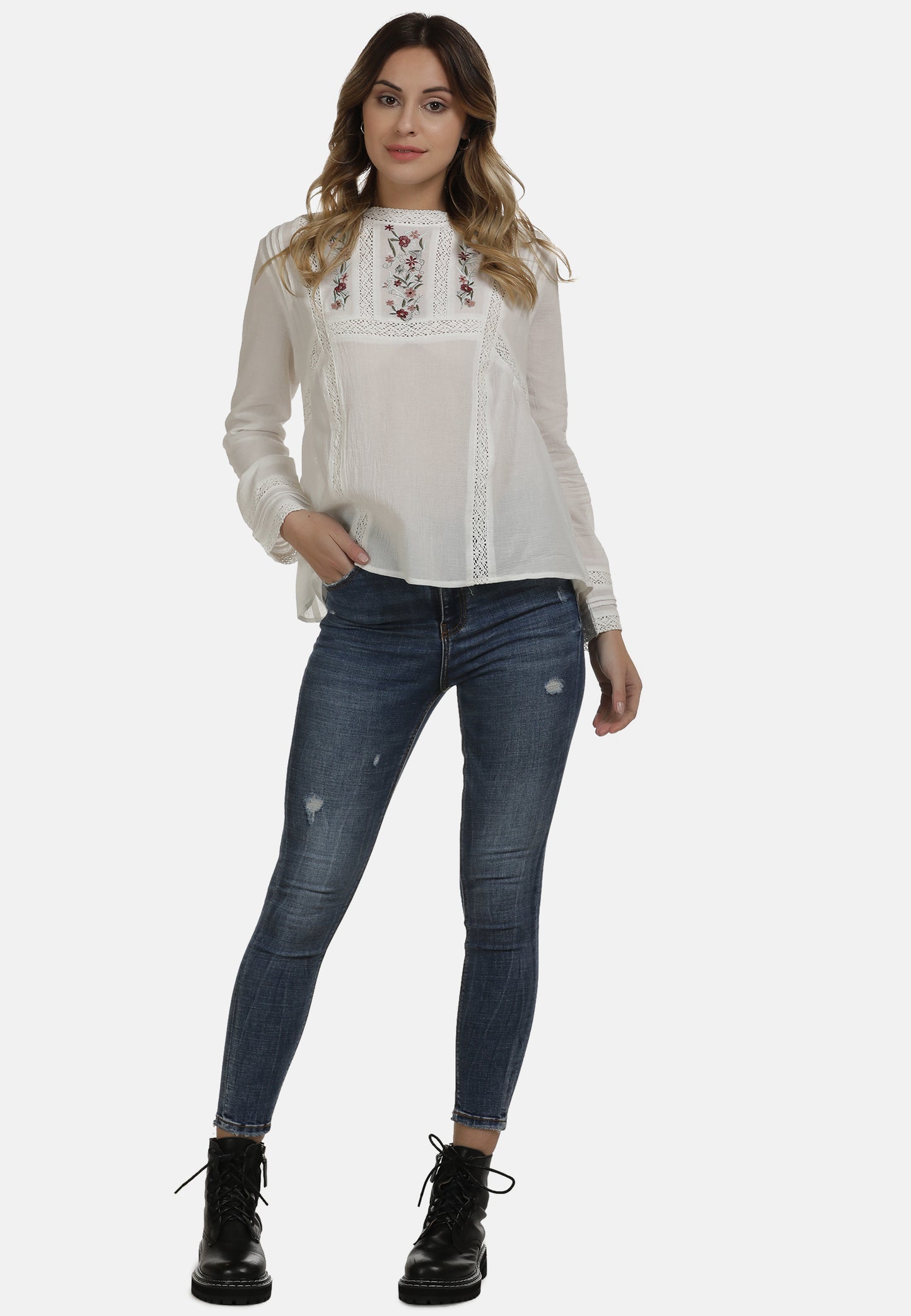 DreiMaster Vintage Damen Bluse