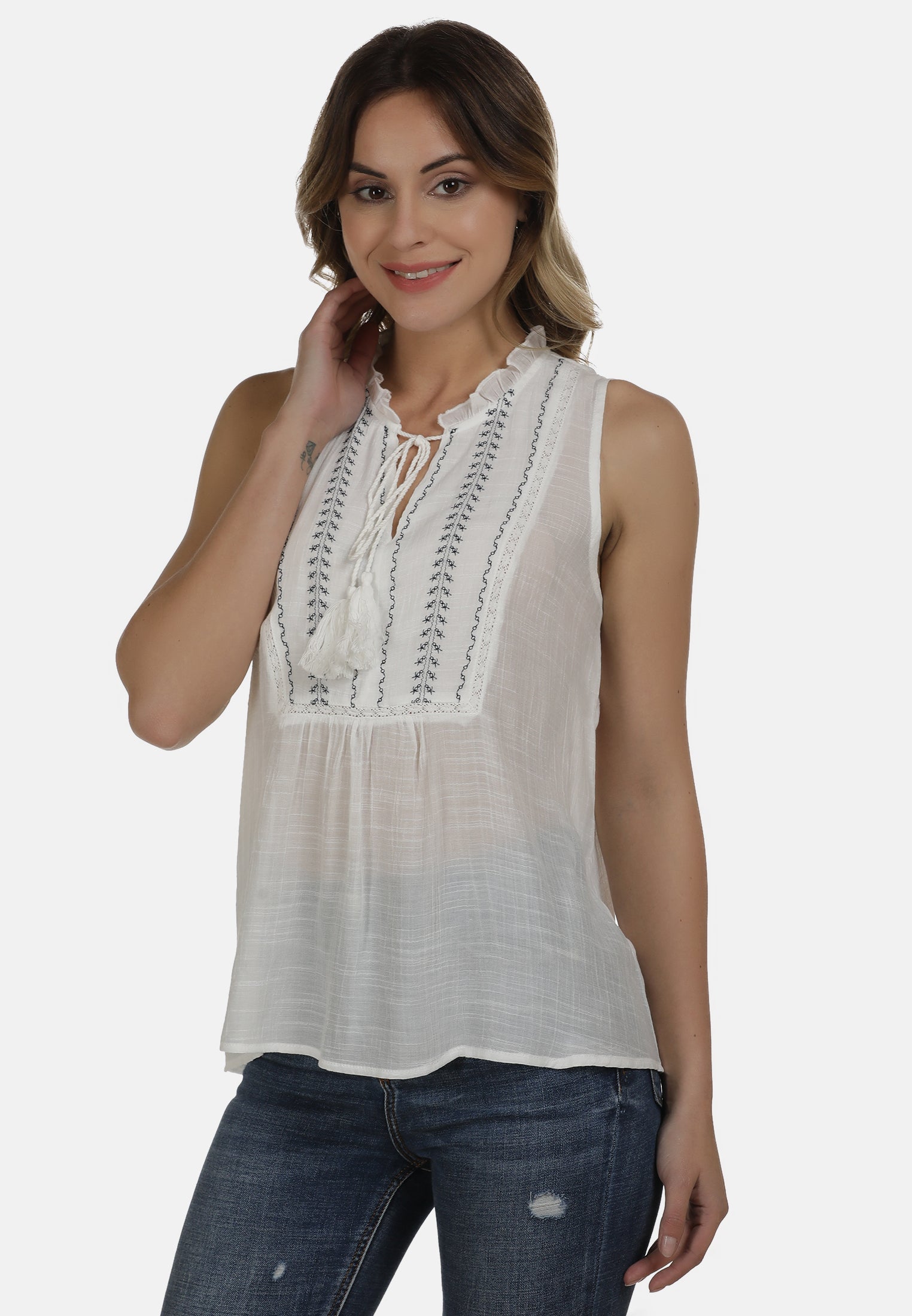 DreiMaster Vintage Damen Bluse
