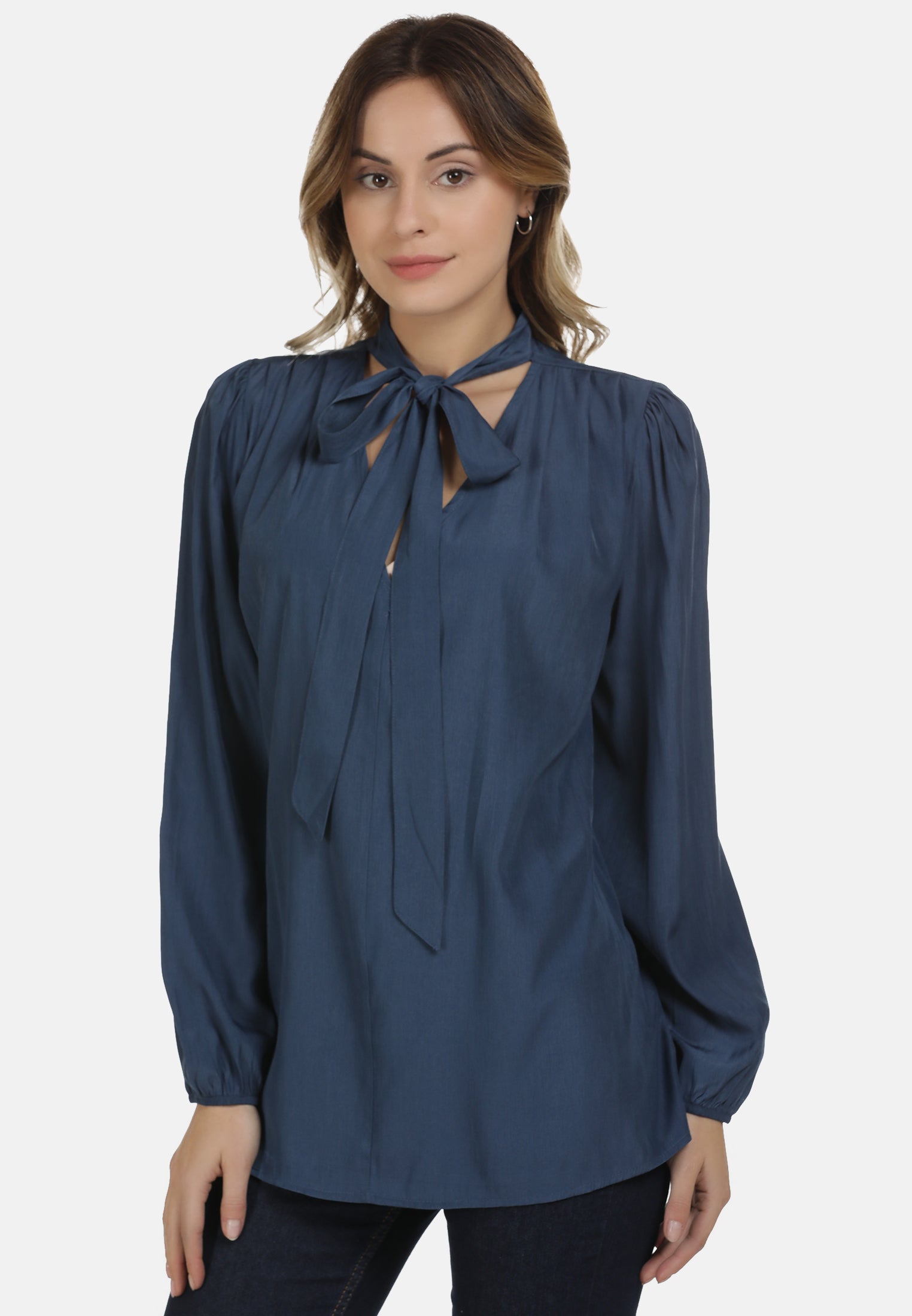 DreiMaster Maritim Women's Schluppenbluse