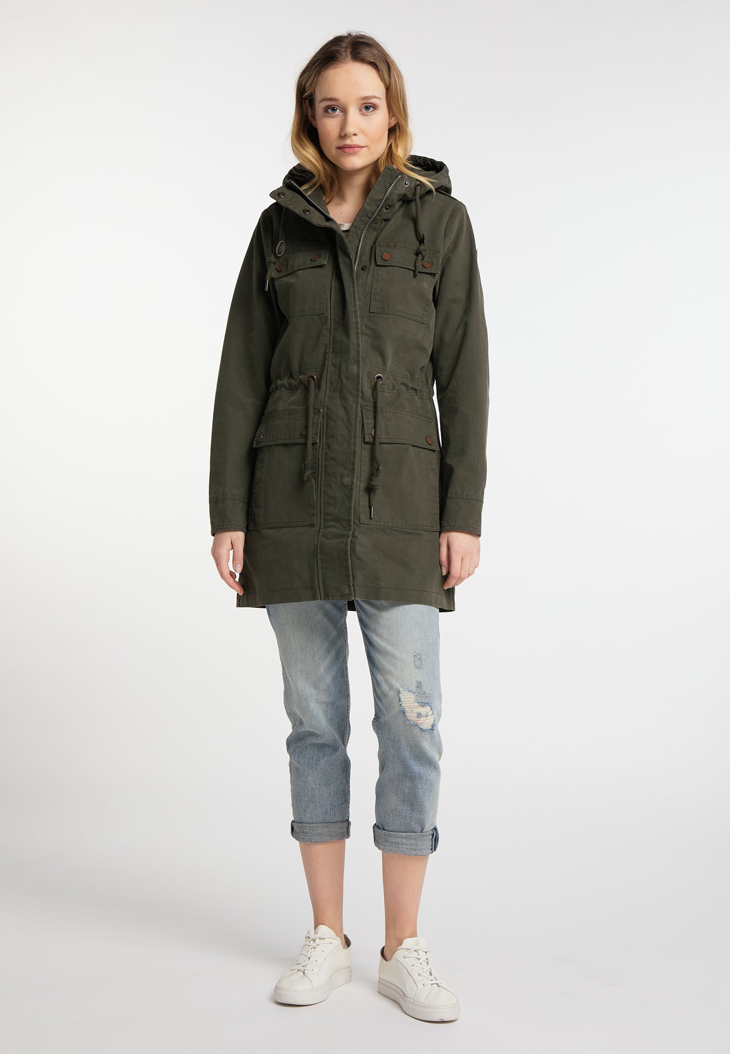 DreiMaster Vintage Damen-Baumwoll-Parka