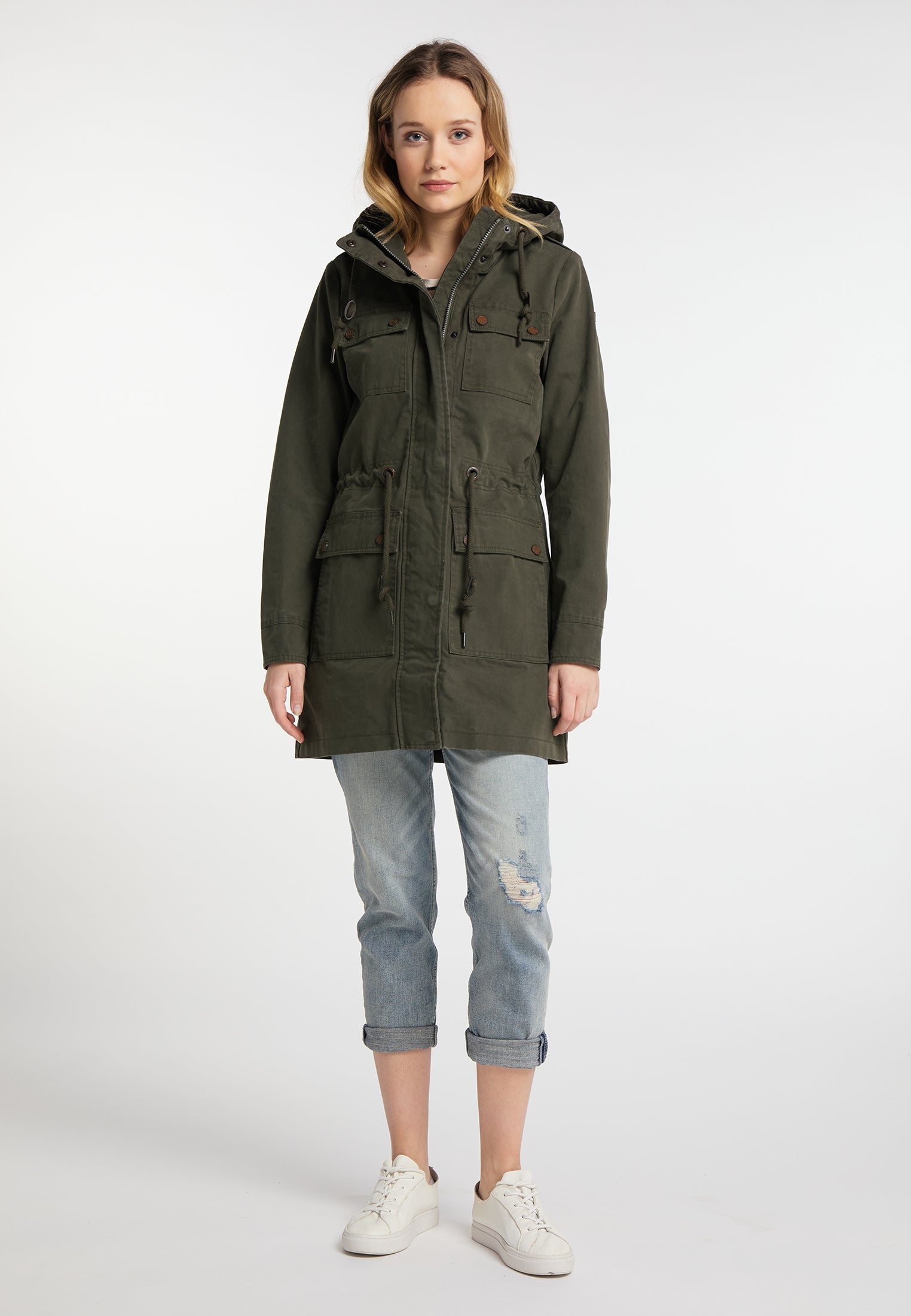 DreiMaster Vintage Damen-Baumwoll-Parka