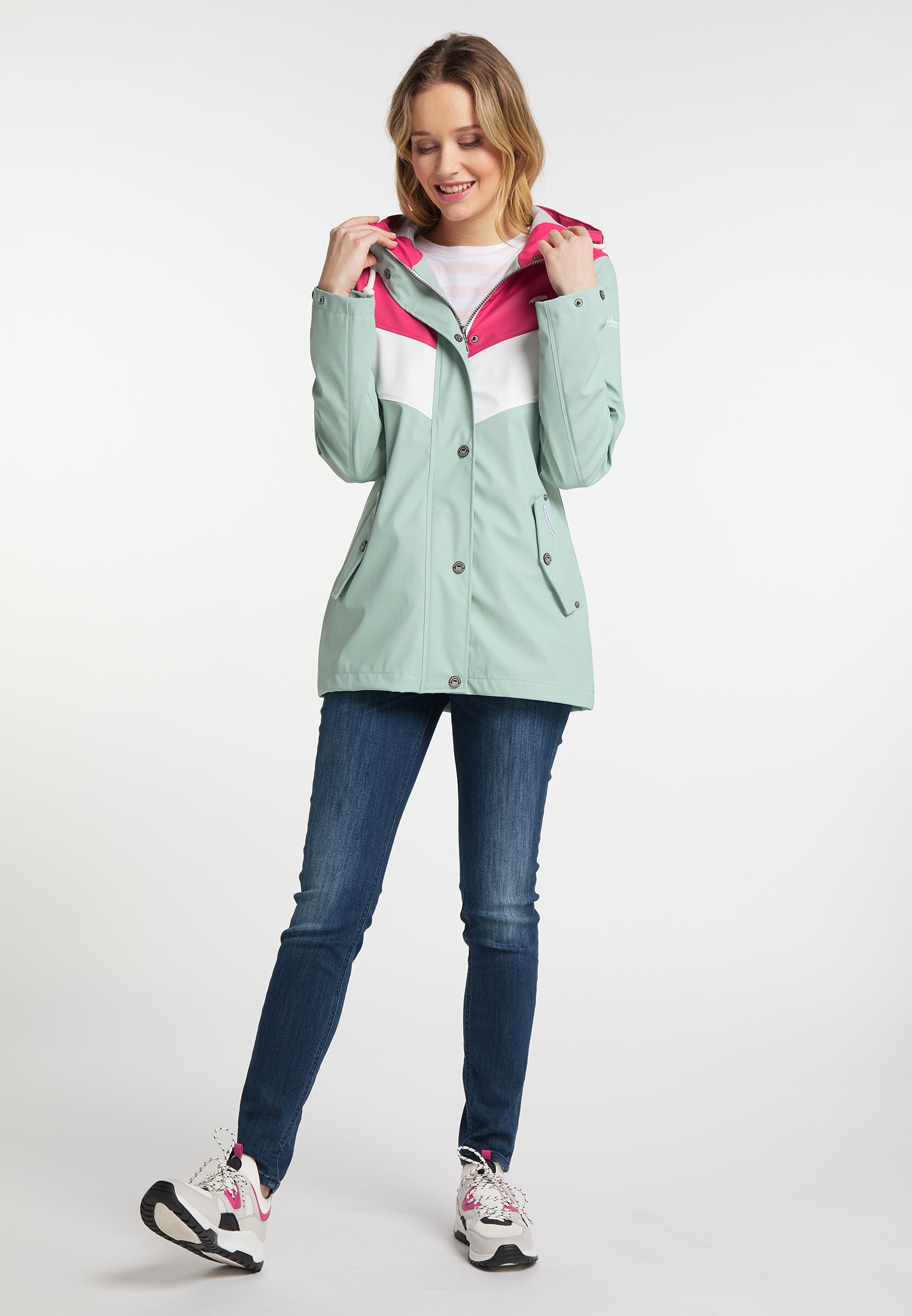 Schmuddelwedda Women's Color-Block Regenjacke