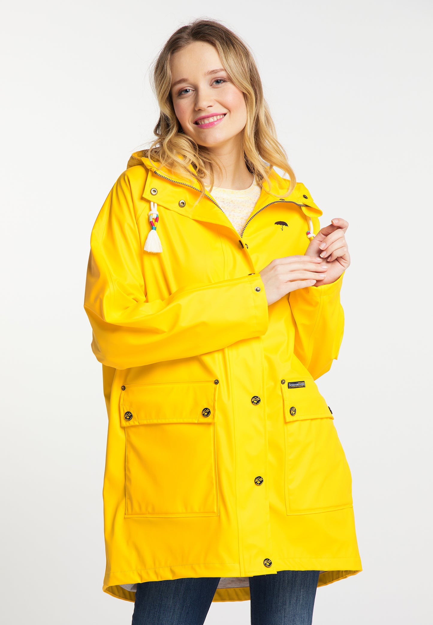 Schmuddelwedda Damen Oversized Regenmantel