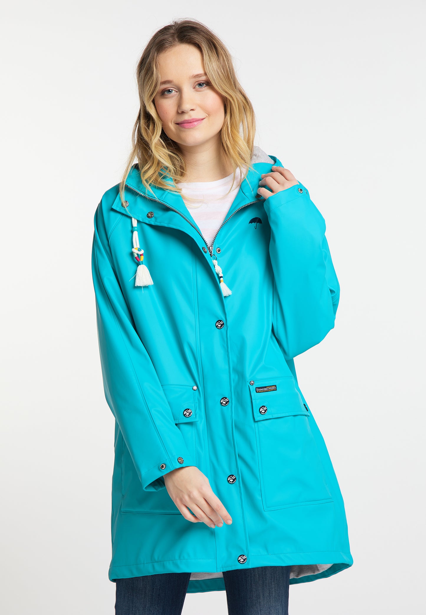Schmuddelwedda Damen Oversized Regenmantel