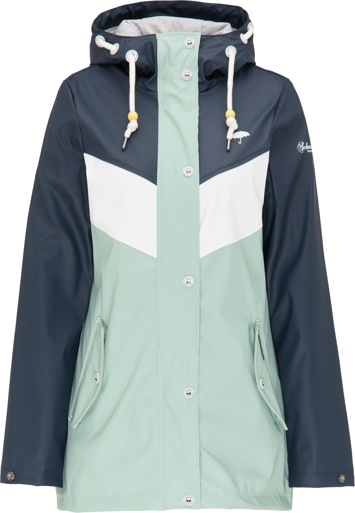 Schmuddelwedda Women's Color-Block Regenjacke