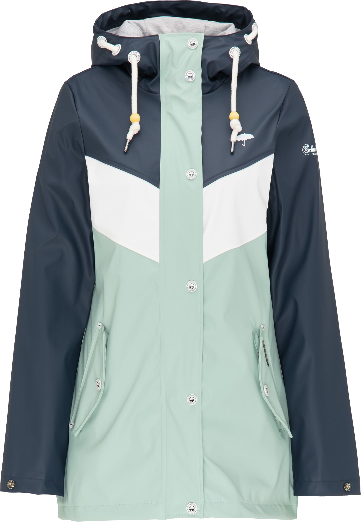Schmuddelwedda Women's Color-Block Regenjacke