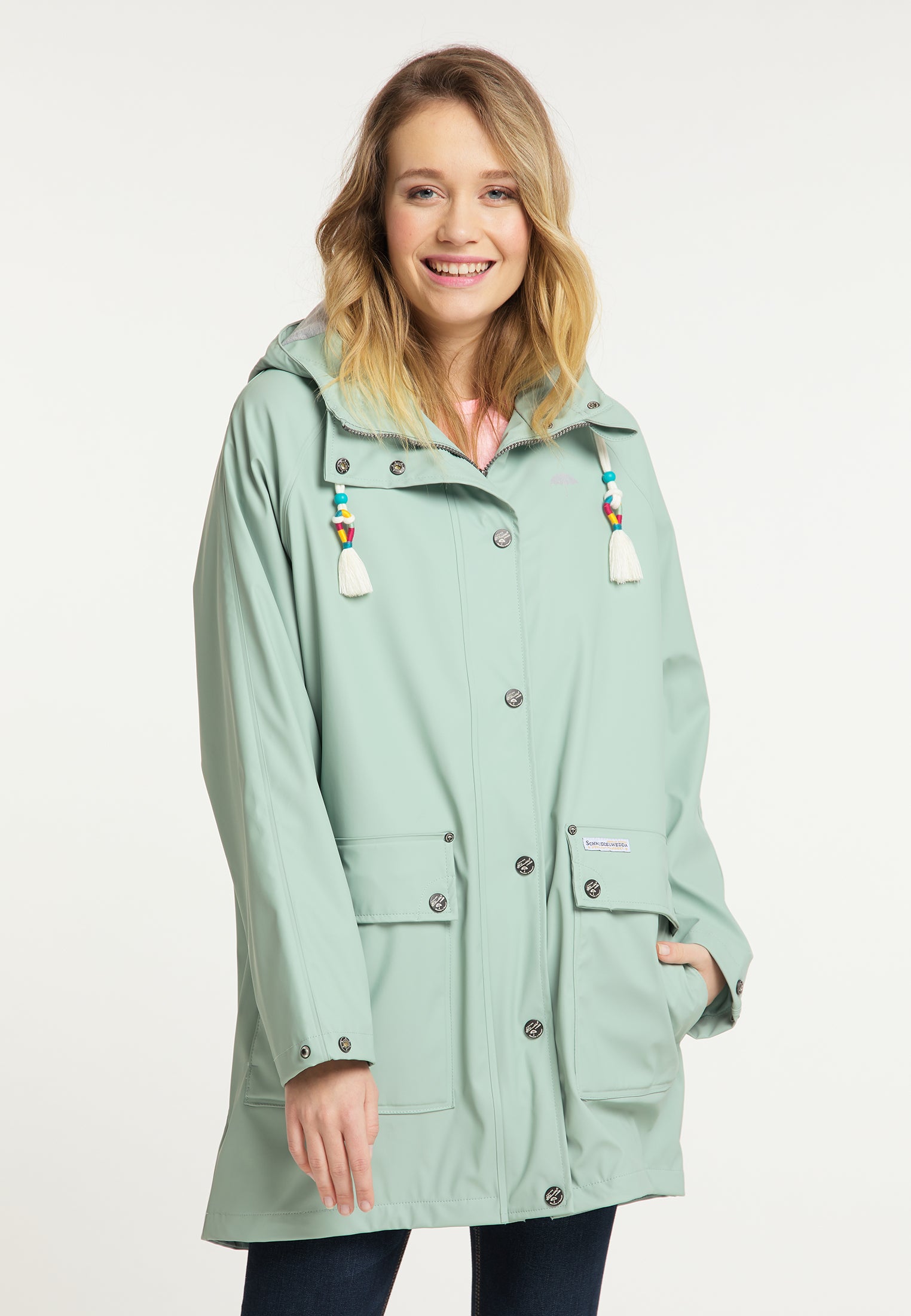 Schmuddelwedda Damen Oversized Regenmantel