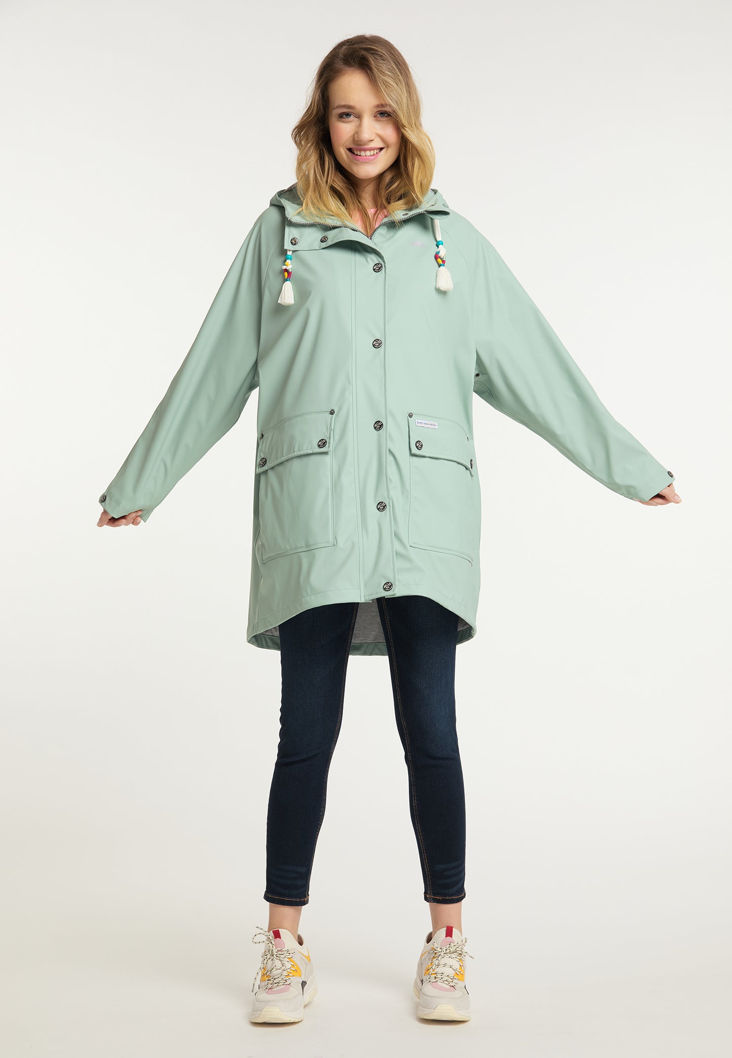 Schmuddelwedda Damen Oversized Regenmantel