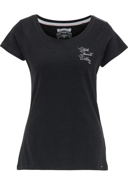 DreiMaster Vintage T-shirt damski z haftem