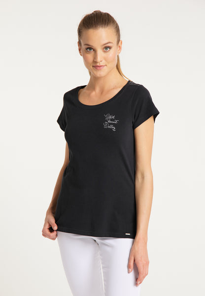 DreiMaster Vintage T-shirt damski z haftem