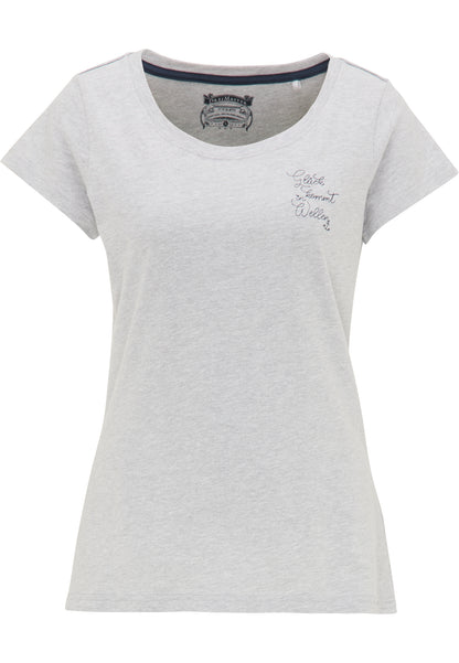 DreiMaster Vintage T-shirt damski z haftem