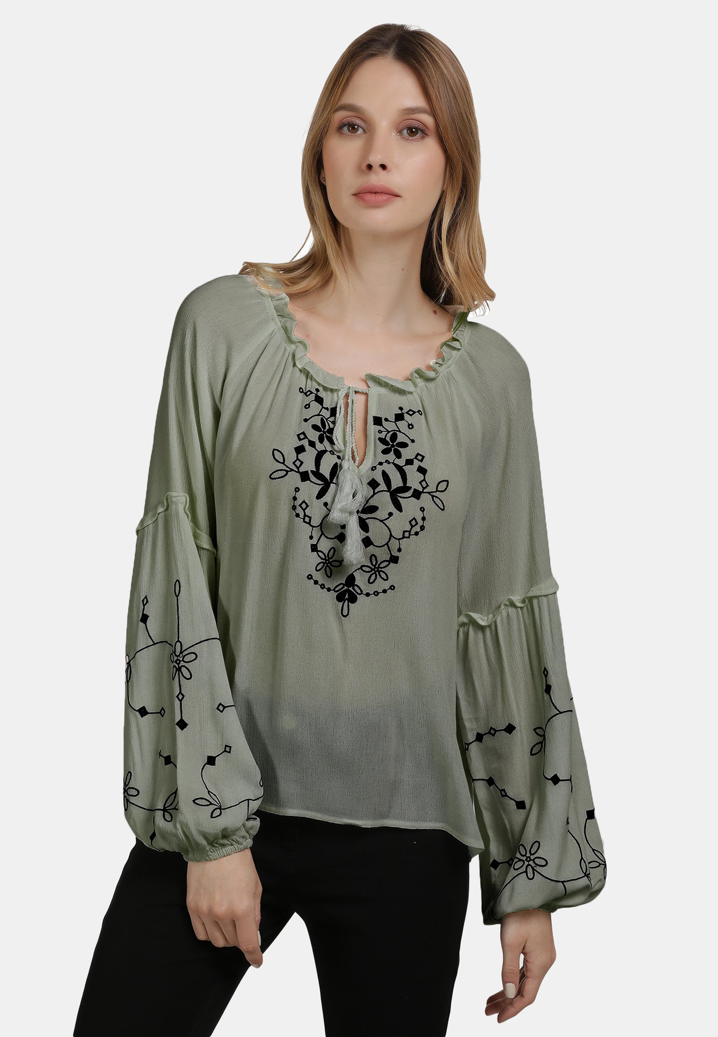 DreiMaster Vintage Women's Schlupfbluse