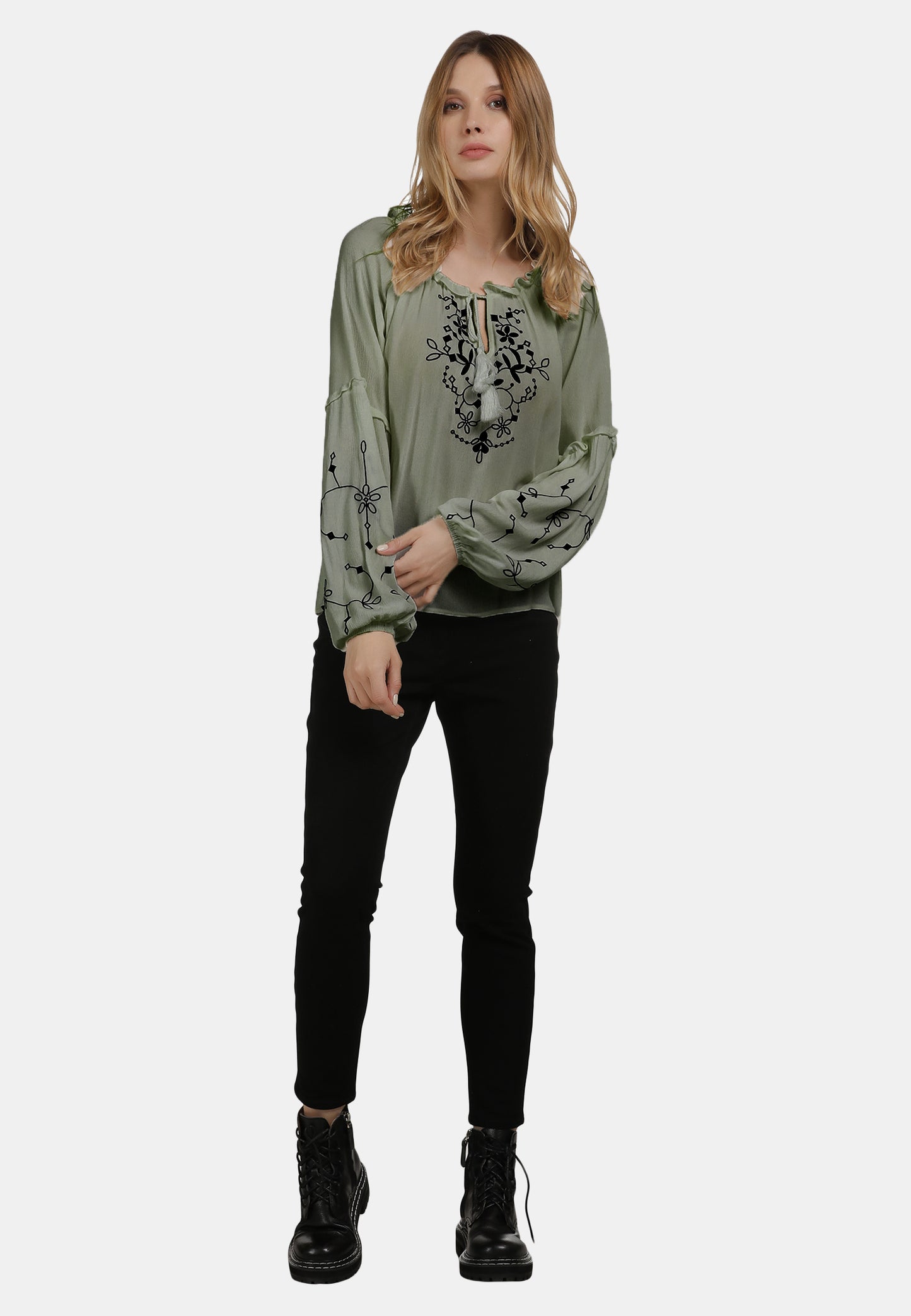 DreiMaster Vintage Women's Schlupfbluse