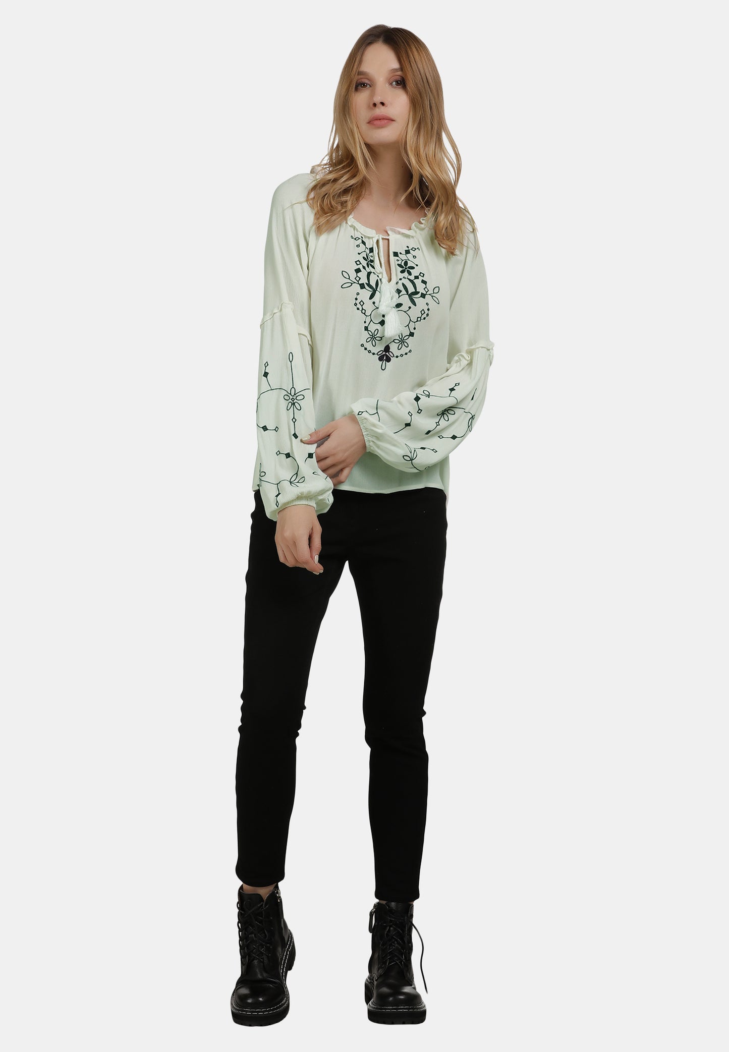 DreiMaster Vintage Women's Schlupfbluse