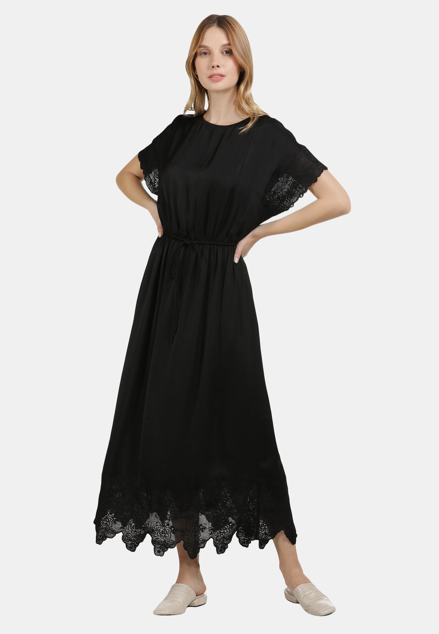 DreiMaster Vintage Women's Satinkleid