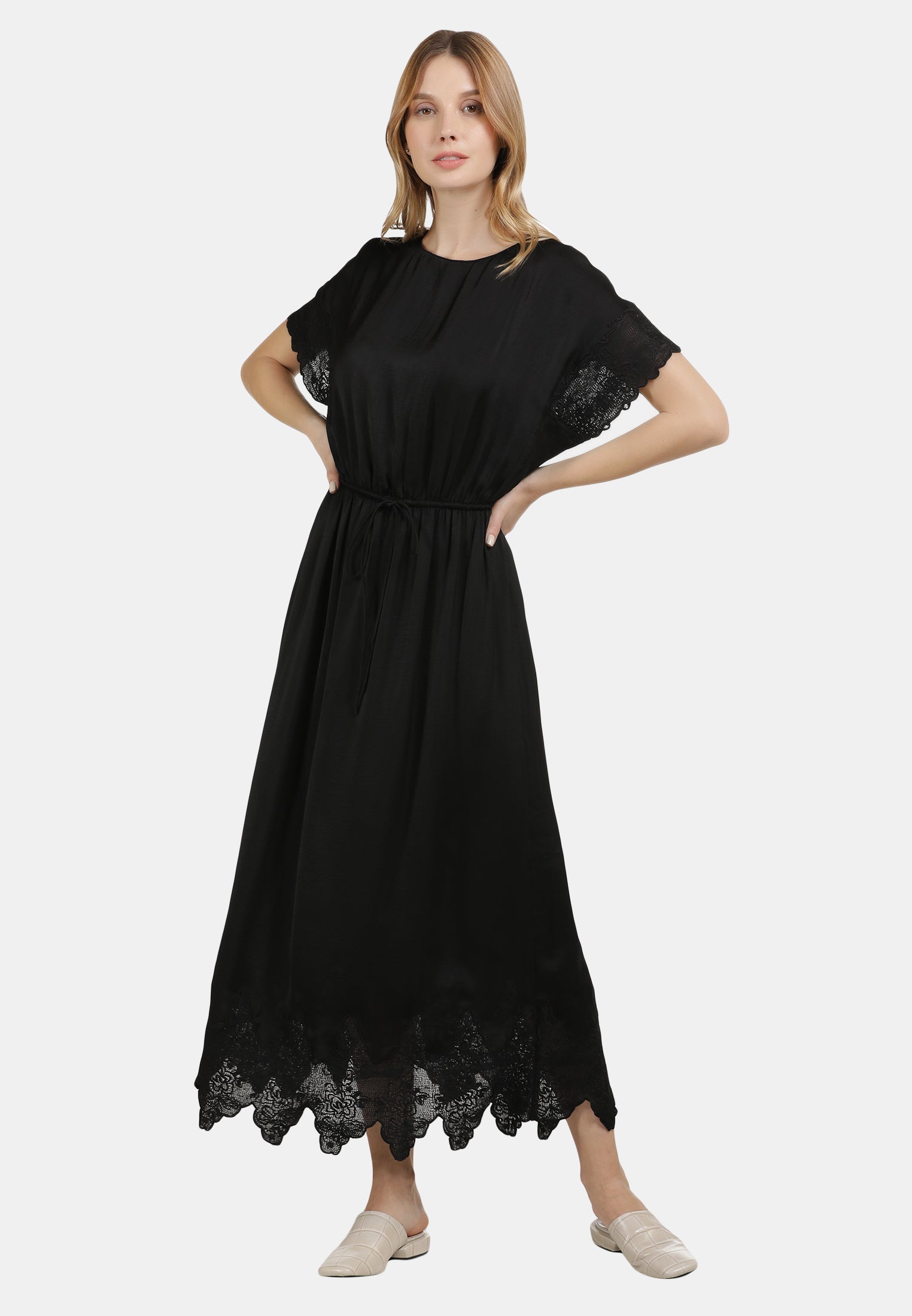 DreiMaster Vintage Women's Satinkleid