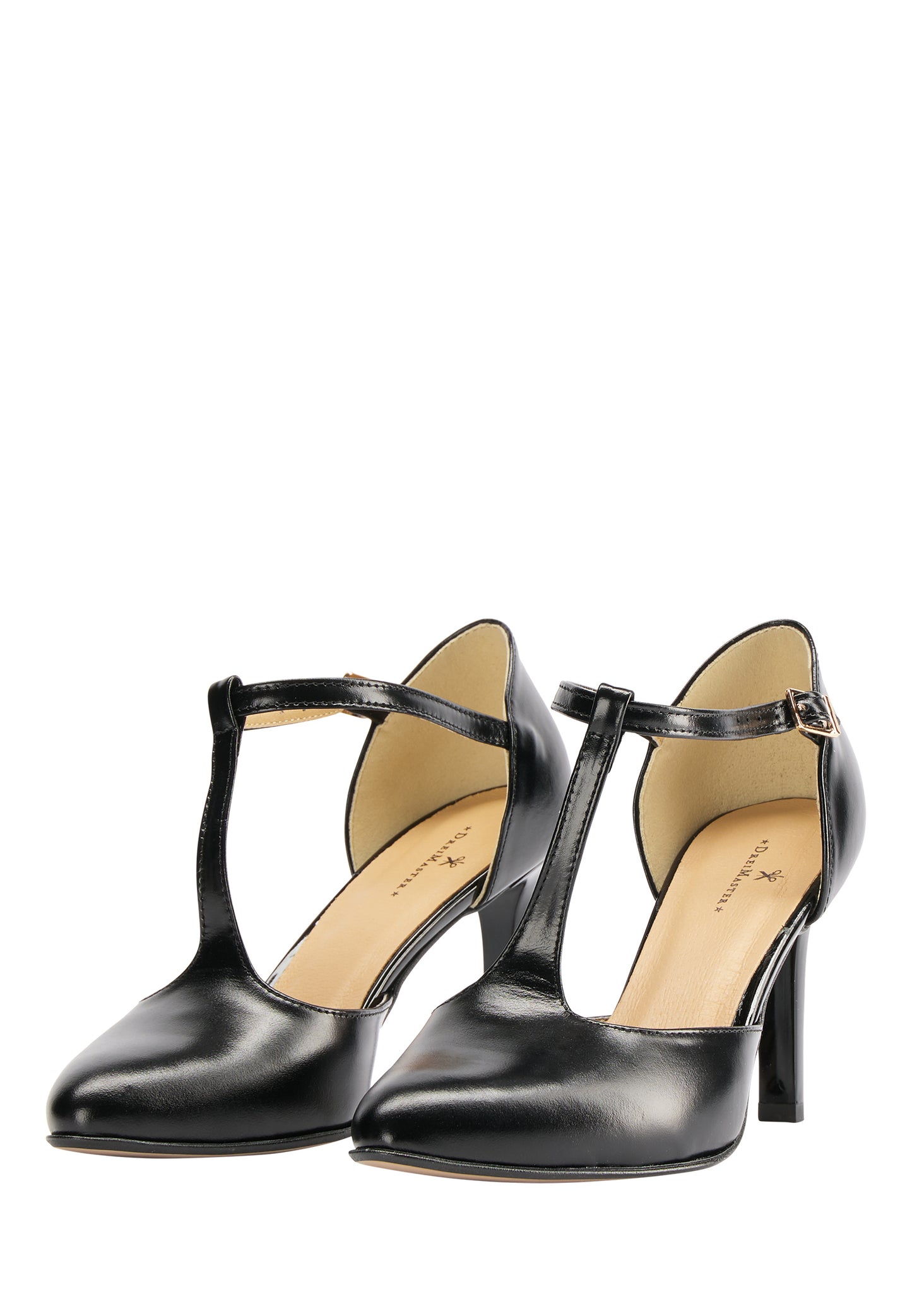 DreiMaster Klassik Women's T-Strap Pumps