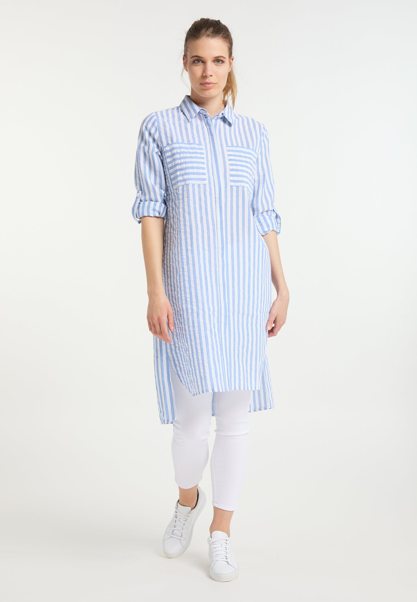 DreiMaster Maritim Damen-Hemdblusenkleid