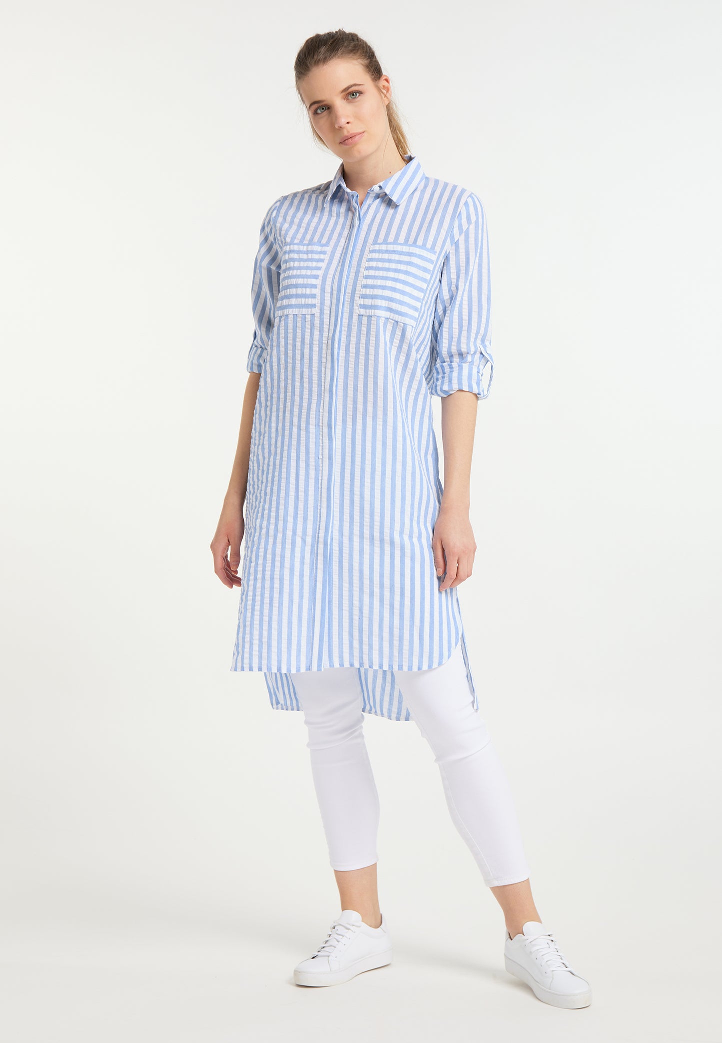DreiMaster Maritim Damen-Hemdblusenkleid