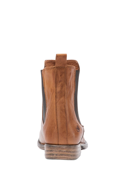 DreiMaster Vintage Damen Weiche Leder-Chelsea-Boots