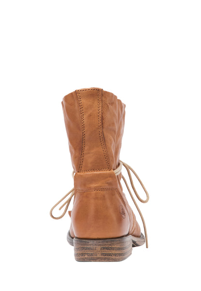 DreiMaster Vintage Damen Weiche Lederstiefeletten