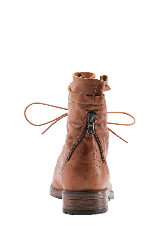 DreiMaster Vintage Damen Weiche Lederstiefeletten