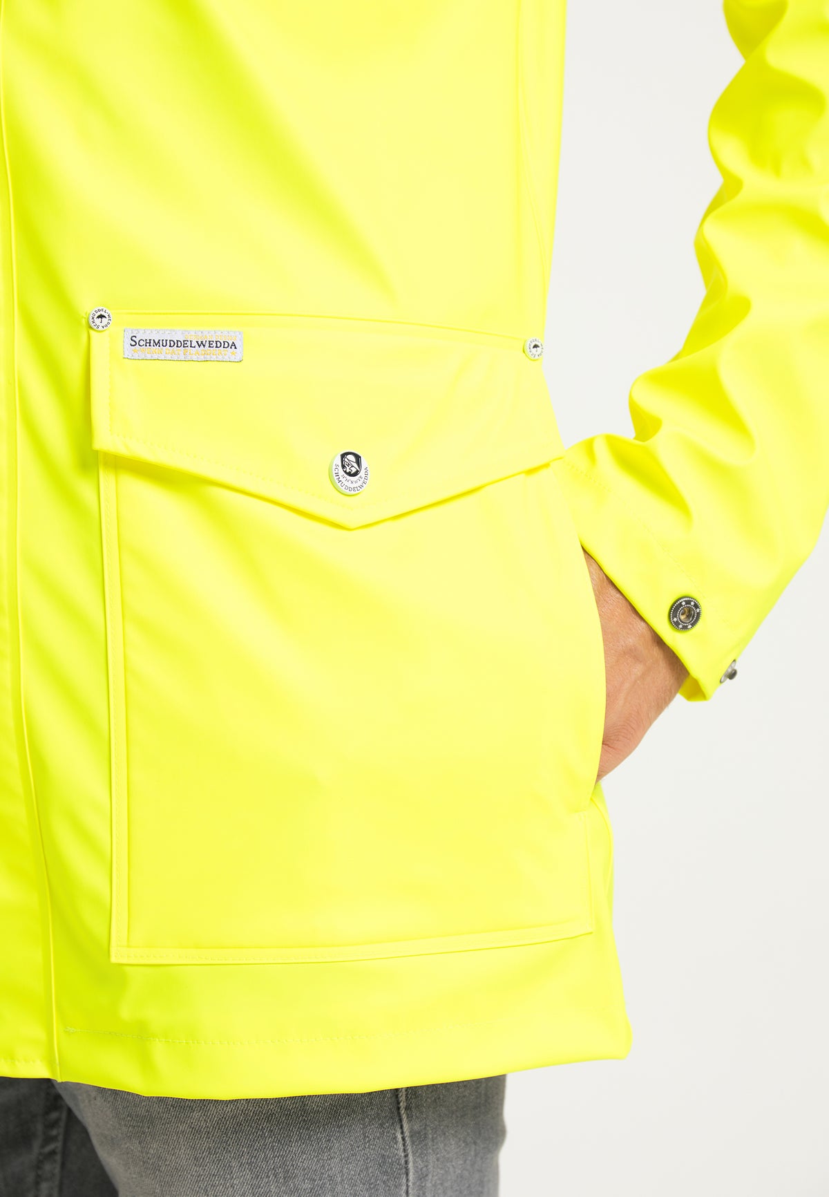 Schmuddelwedda Men's Neonfarbene Regenjacke