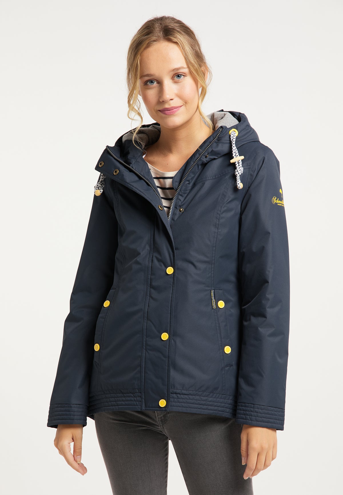 Schmuddelwedda Damen-Regenjacke mit Magic Print