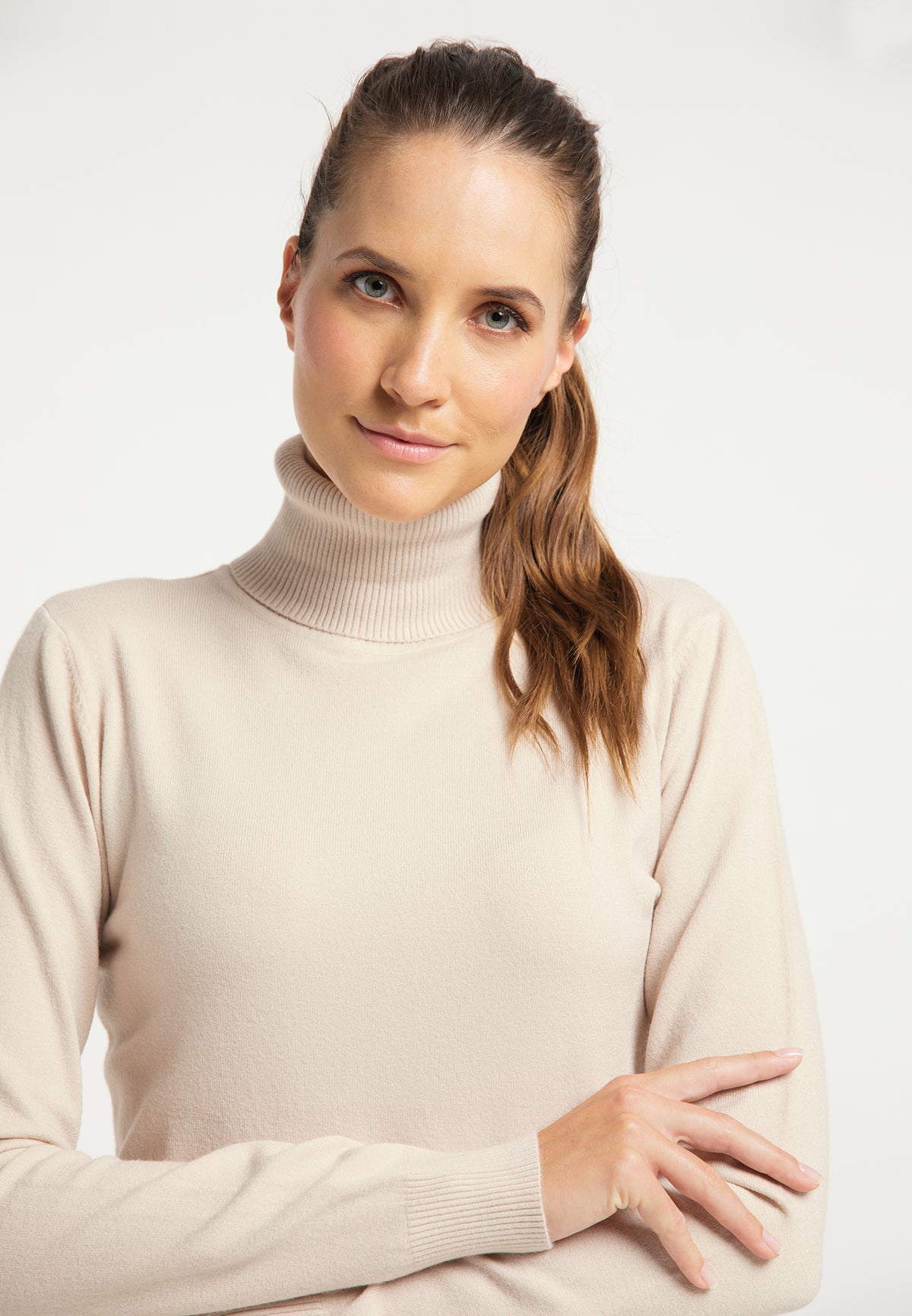 DreiMaster Klassik Damen-Rollkragenpullover