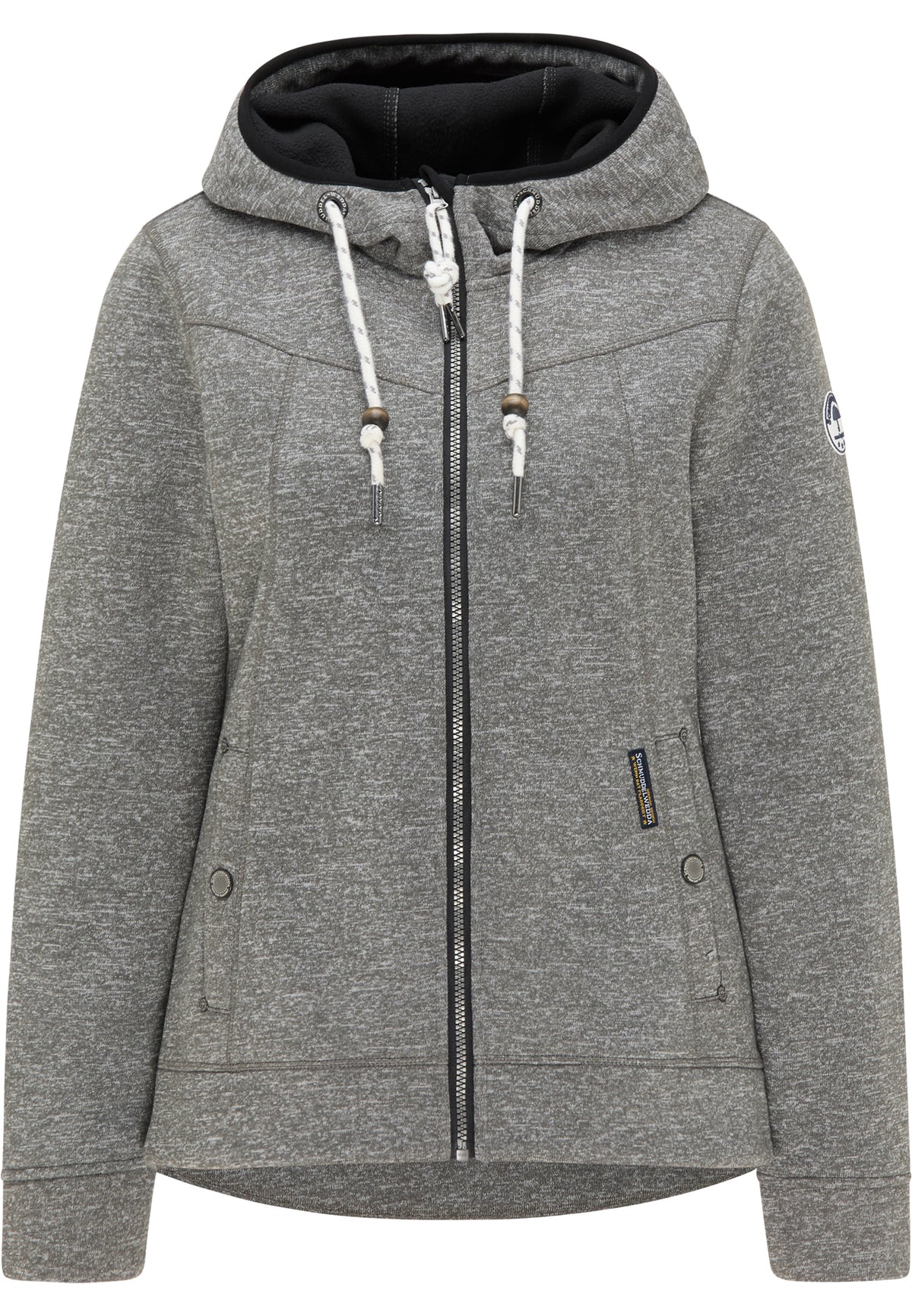 Schmuddelwedda Damen Funktionale Strickfleecejacke
