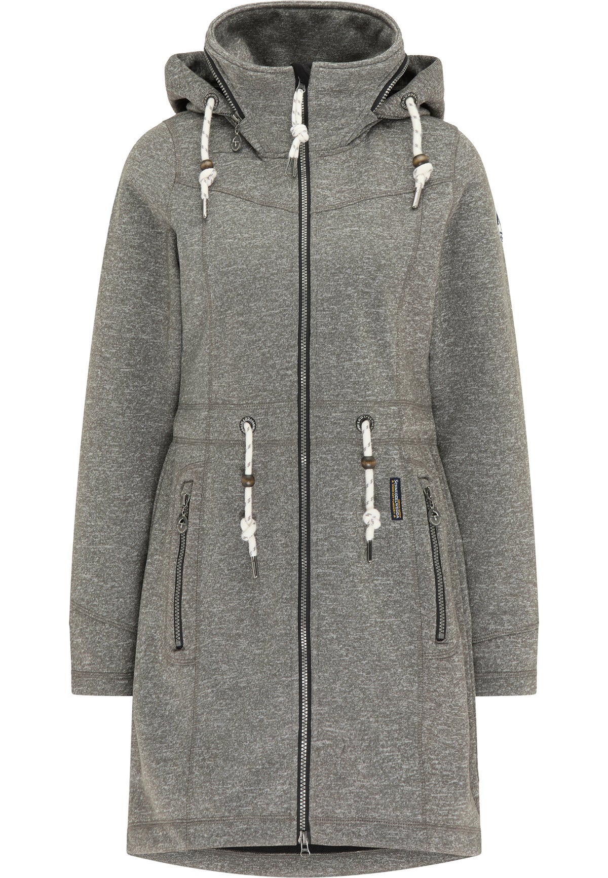 Schmuddelwedda Damen Funktionaler Strickfleecemantel