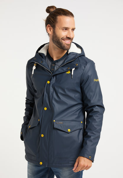 Schmuddelwedda Men's Regenjacke mit Teddyfutter