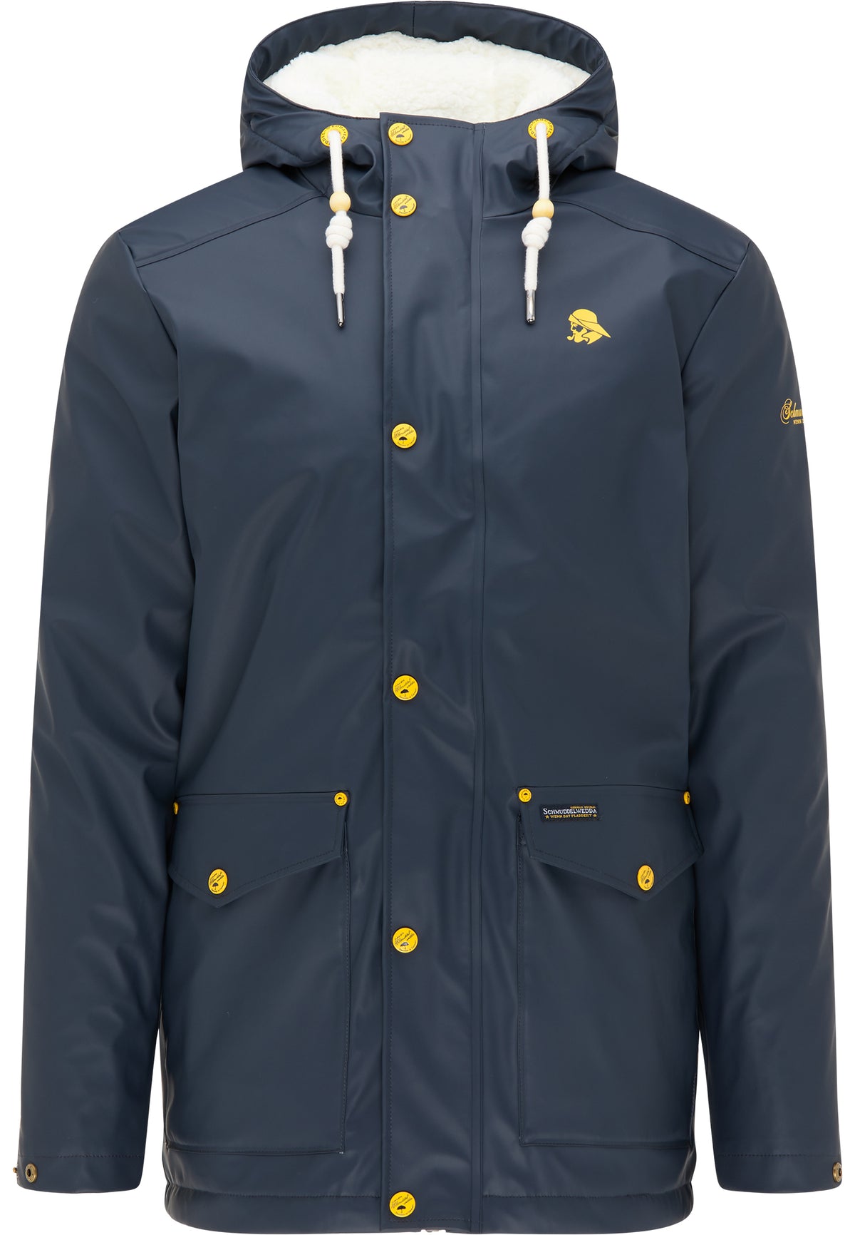 Schmuddelwedda Men's Regenjacke mit Teddyfutter