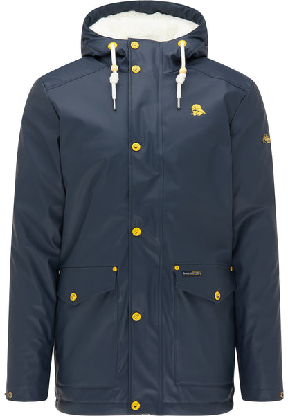 Schmuddelwedda Men's Regenjacke mit Teddyfutter