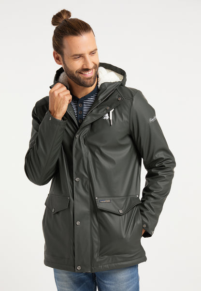 Schmuddelwedda Men's Regenjacke mit Teddyfutter