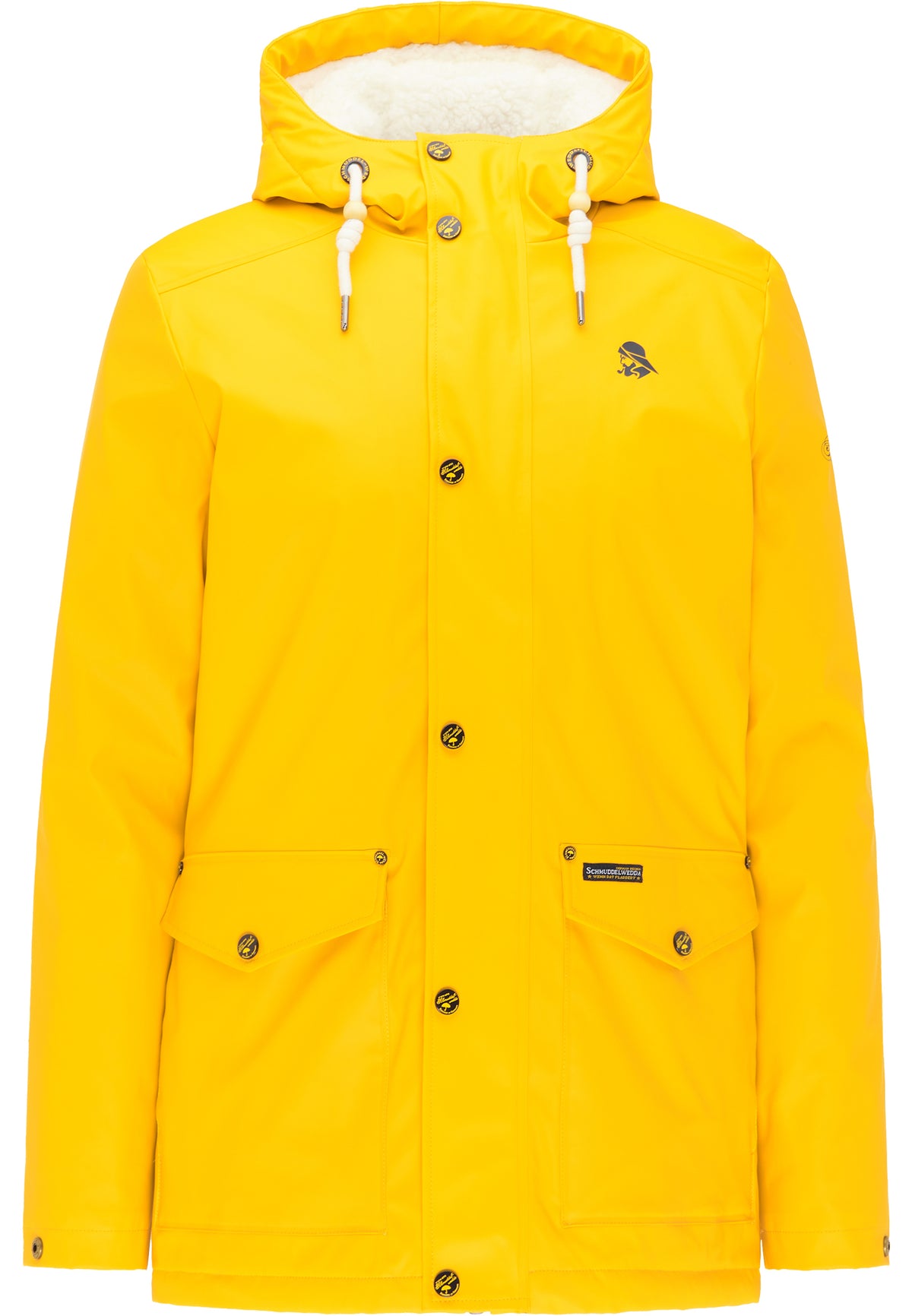 Schmuddelwedda Men's Regenjacke mit Teddyfutter