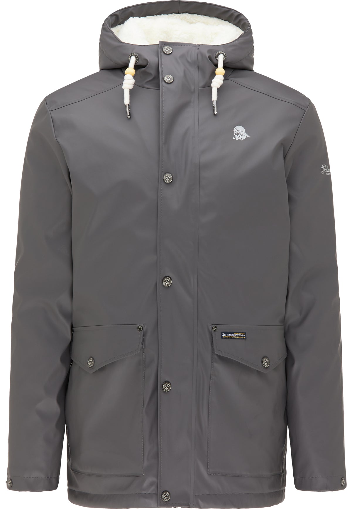Schmuddelwedda Men's Regenjacke mit Teddyfutter