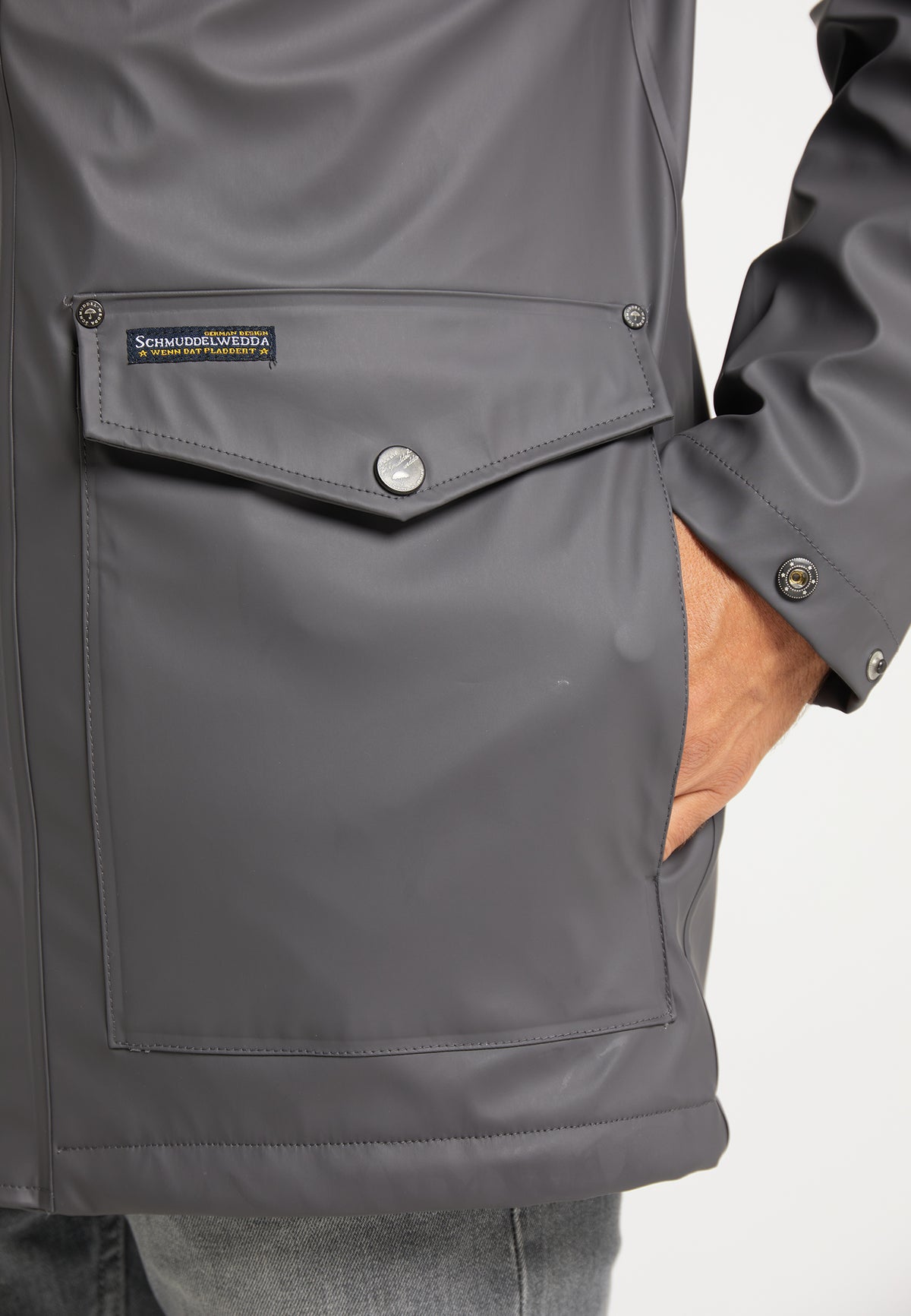 Schmuddelwedda Men's Regenjacke mit Teddyfutter