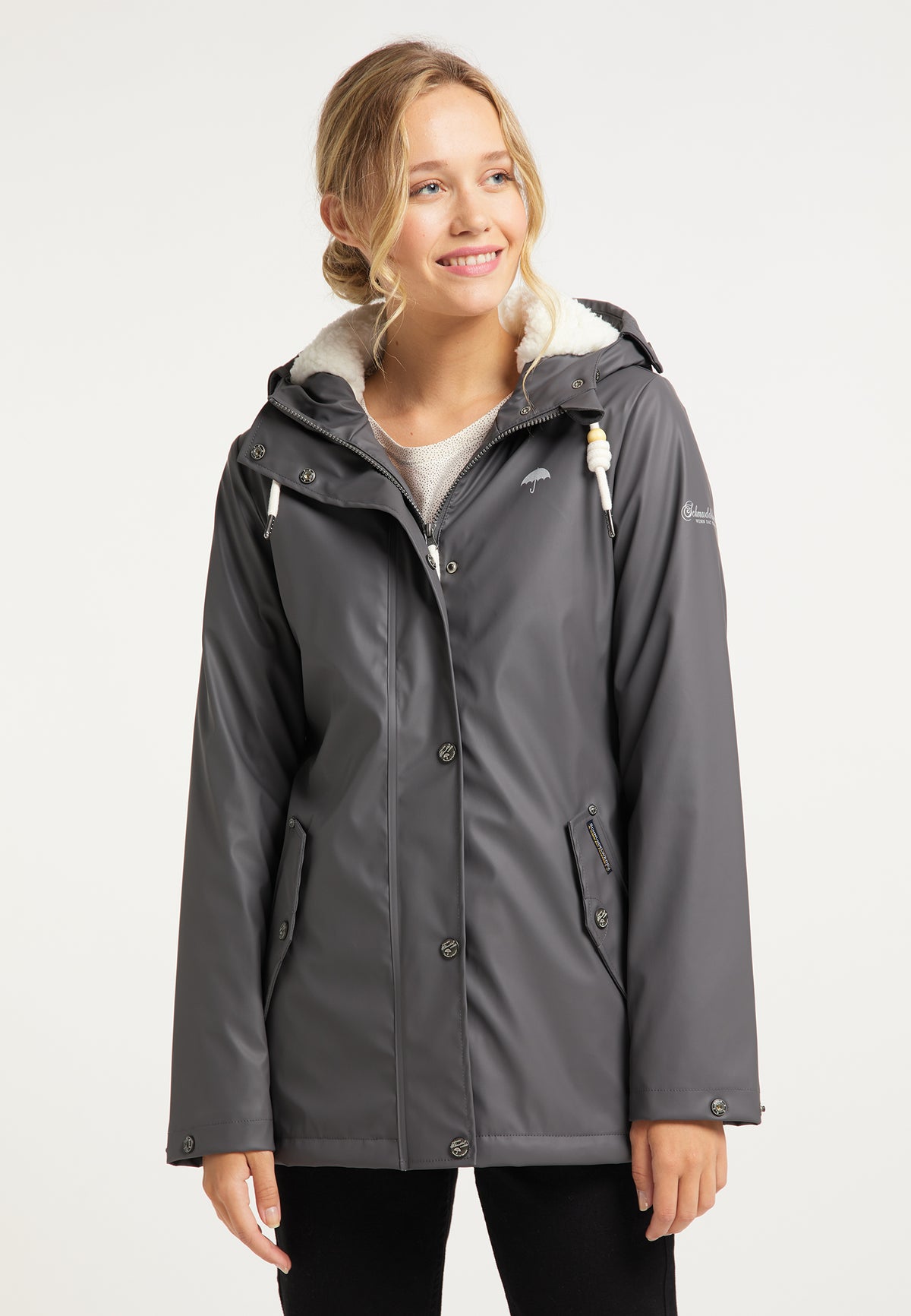 Schmuddelwedda Women's Regenjacke mit Teddyfutter