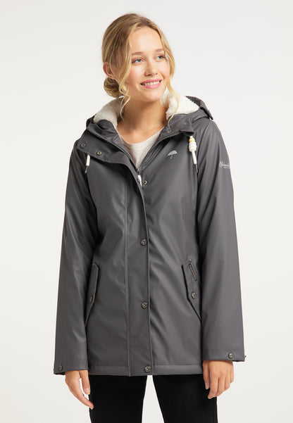 Schmuddelwedda Women's Regenjacke mit Teddyfutter