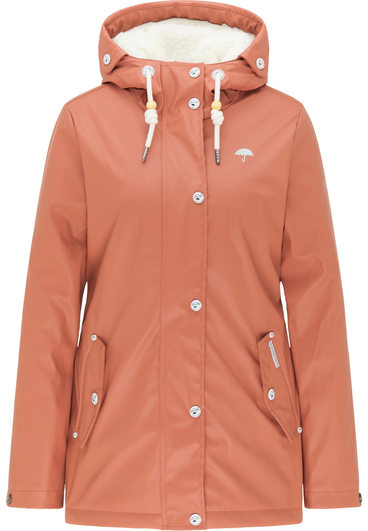 Schmuddelwedda Women's Regenjacke mit Teddyfutter