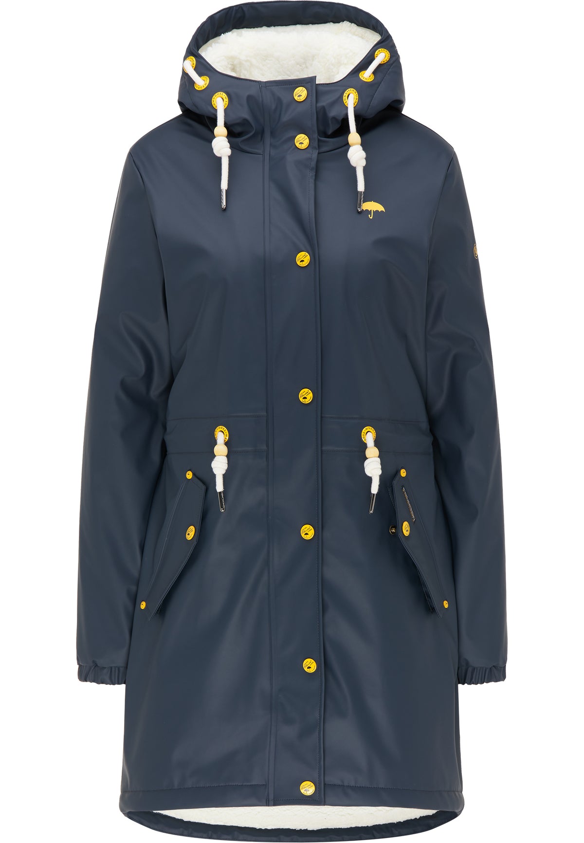 Schmuddelwedda Women's Regenmantel mit Teddyfutter