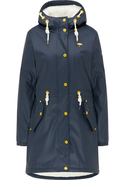 Schmuddelwedda Women's Regenmantel mit Teddyfutter