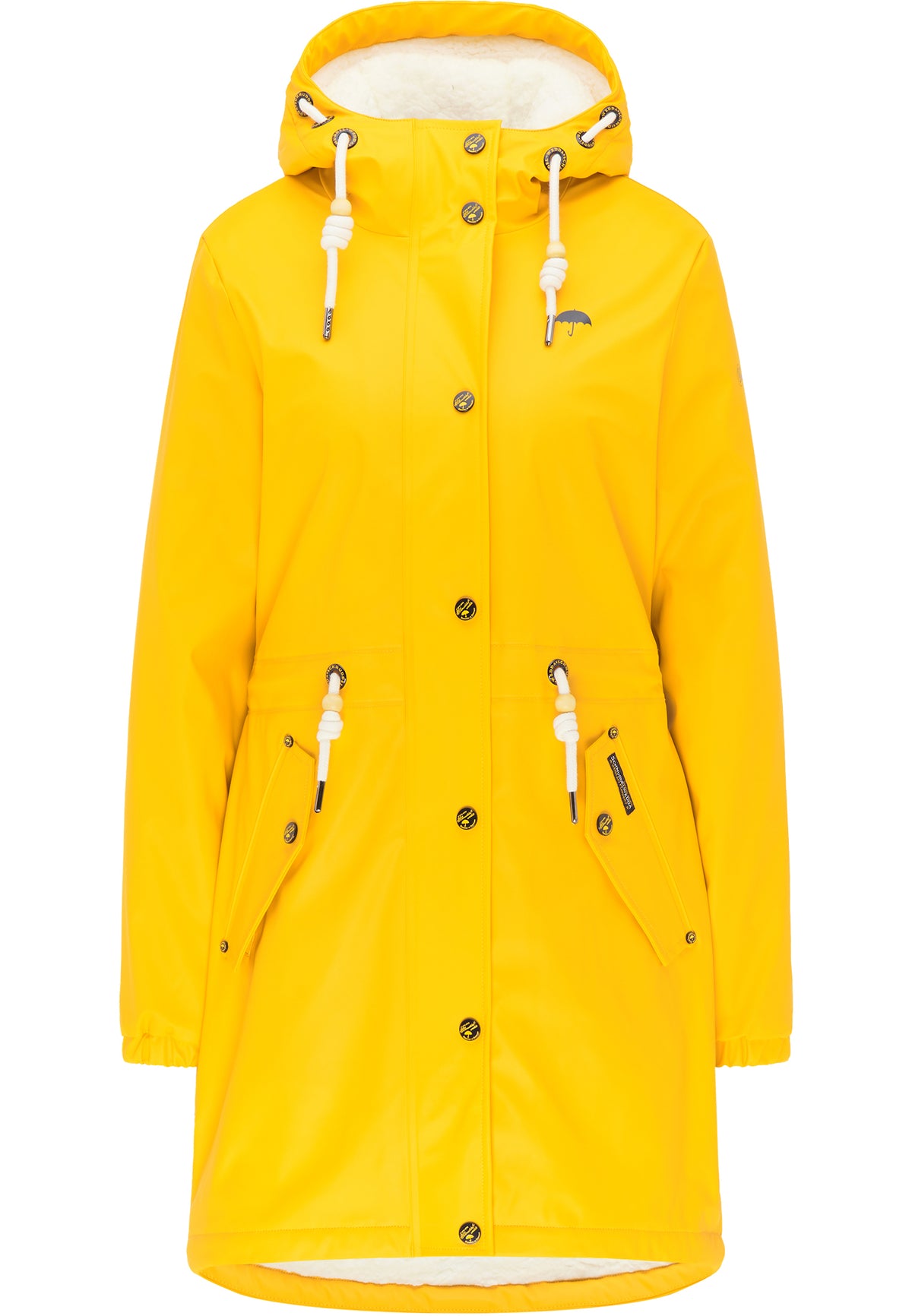Schmuddelwedda Women's Regenmantel mit Teddyfutter