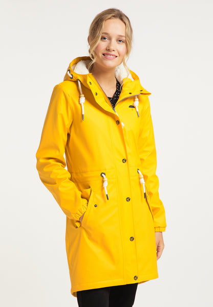 Schmuddelwedda Women's Regenmantel mit Teddyfutter