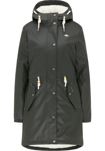 Schmuddelwedda Women's Regenmantel mit Teddyfutter